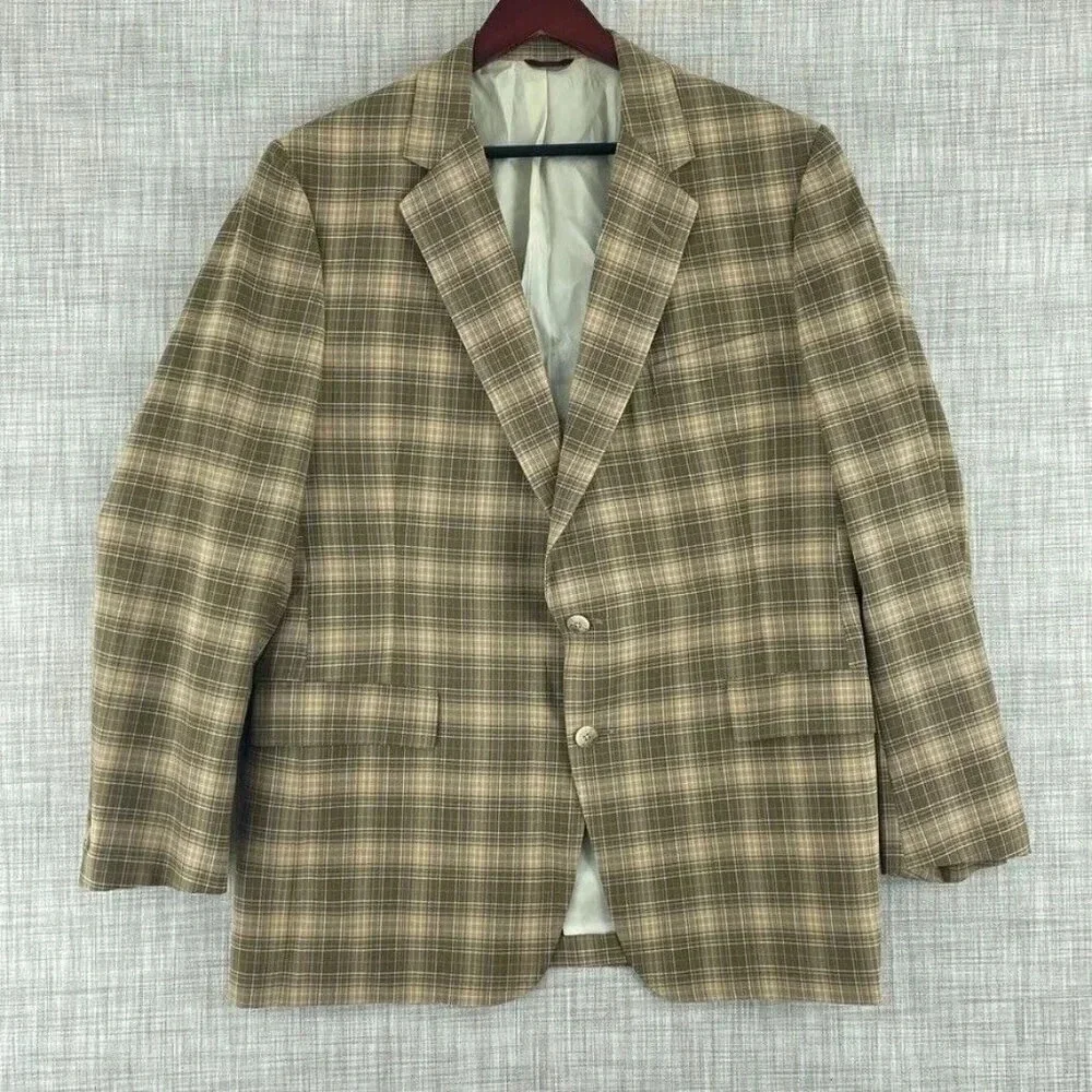 Jack Nicklaus Hart Shaffner & MarxBlazer Mens 46 Blazer plaid3643